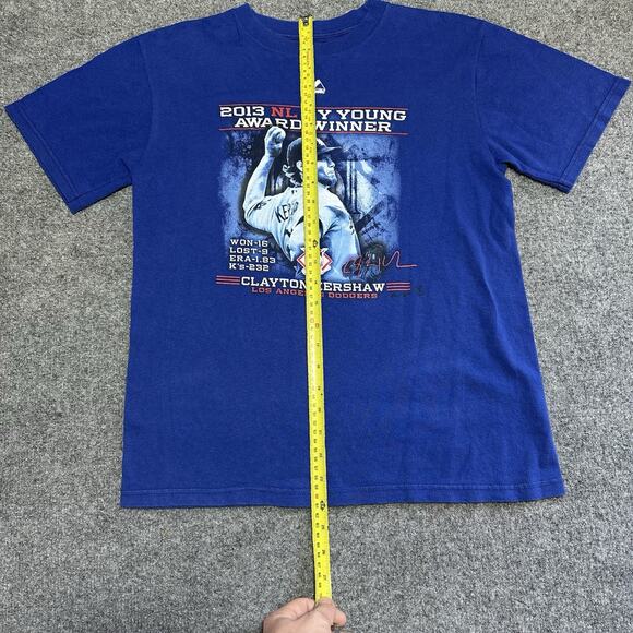 Majestic MLB Clayton Kershaw CY Young Award Winner Youth T-Shirt Sz (Lg) Dodgers - Picture 8 of 9